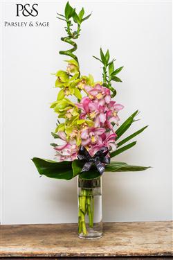Orchid Vase Arrangement