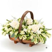 Luxury Cream and White Basket 