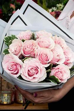 Simply perfect light pink rose bouquet 
